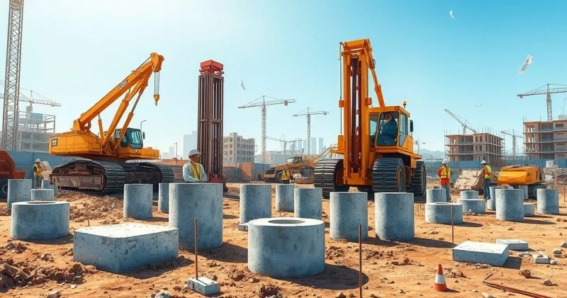 Estacas pré moldadas de concreto